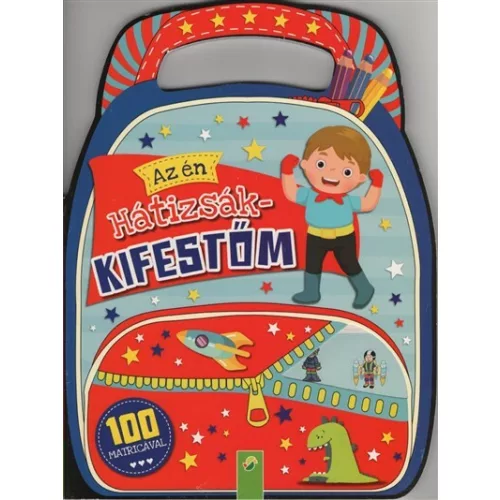 Az én hátizsák-kifestőm - 100 matricával (kék)