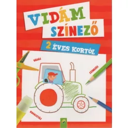 Vidám színező - 2 éves kortól (piros)