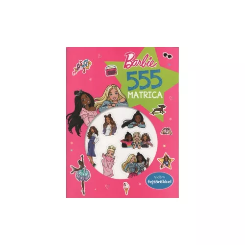 555 matrica: Barbie - Vidám fejtörőkkel