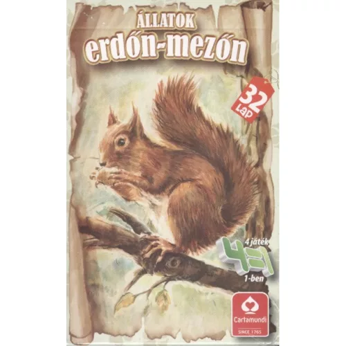 4 az 1-ben kártyajáték /Állatok erdőn-mezőn