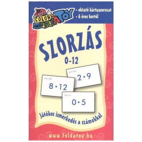 Szorzás 0 - 12 /Oktató kártyasorozat