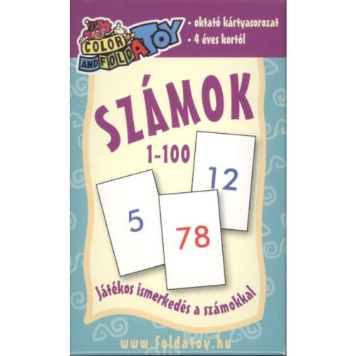 Számok 1 - 100 /Oktató kártyasorozat