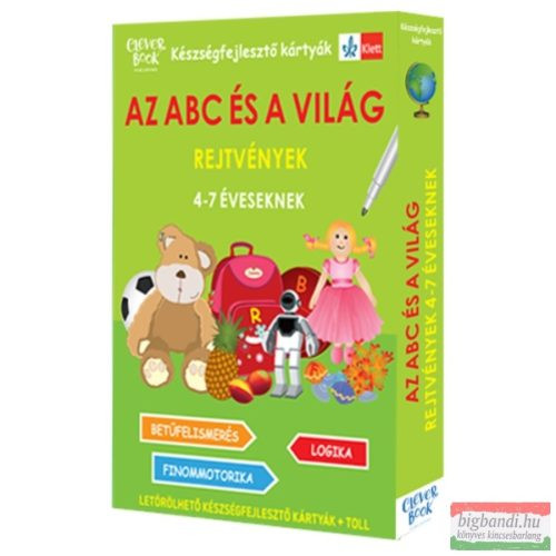 Az ABC és a világ - Rejtvények 4-7 éveseknek - Készségfejlesztő kártyák 4-7 éveseknek