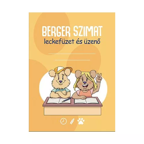 Berger Szimat leckefüzet és üzenő - Berger Szimat Szolgálat