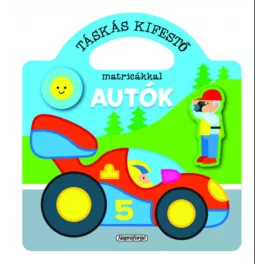 Táskás kifestő matricákkal - Autók