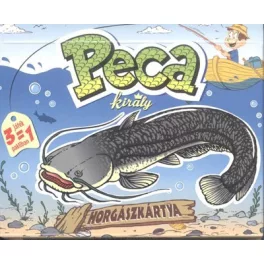 Peca király horgászkártya /3 játék 1 pakliban