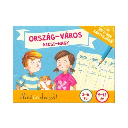 Ország-város, kicsi-nagy /4 az 1-ben kártyajáték