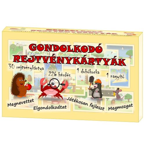 Gondolkodó rejtvénykártyák - Megnevettet - elgondolkodtat - játékosan fejleszt - megmozgat