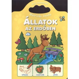 Állatok az erdőben /Matricás óvoda 2-3 éveseknek