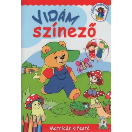 Vidám színező - Kifestő matricákkal