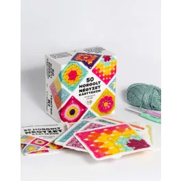 50 horgolt négyzet kártyákon - mix&match minták