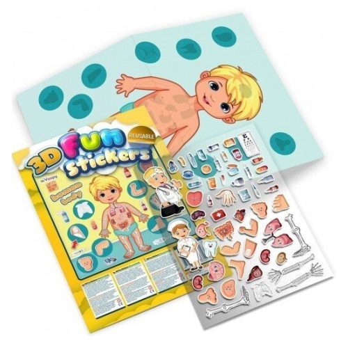 3D Fun Stickers - Human Body