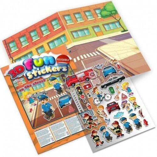 3D Fun Stickers - On the Street