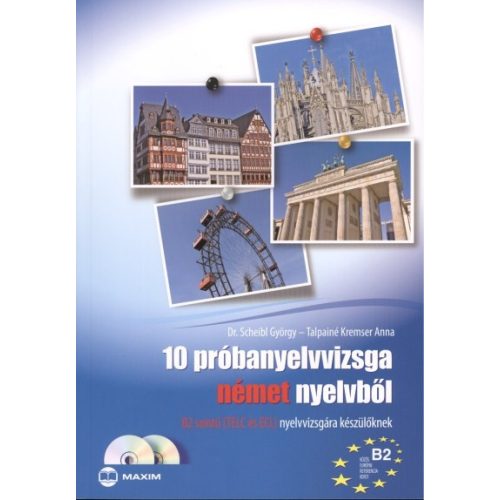 10 próbanyelvvizsga német nyelvből /B2 szintű (TELC és ECL) nyelvvizsgára készülőknek + cd