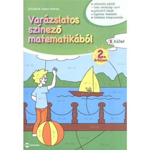 Varázslatos színező matematikából 2. évfolyam (b. kötet)