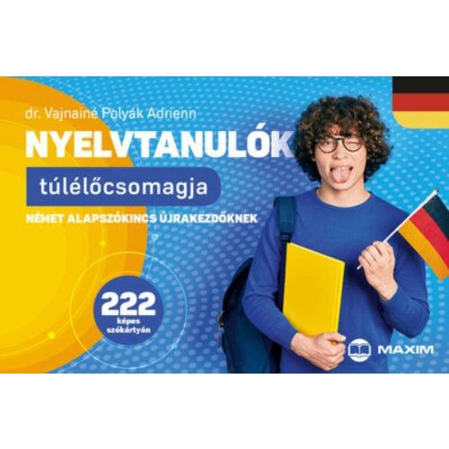 Nyelvtanulók túlélőcsomagja - Német alapszókincs újrakezdőknek 222 képes szókártyán