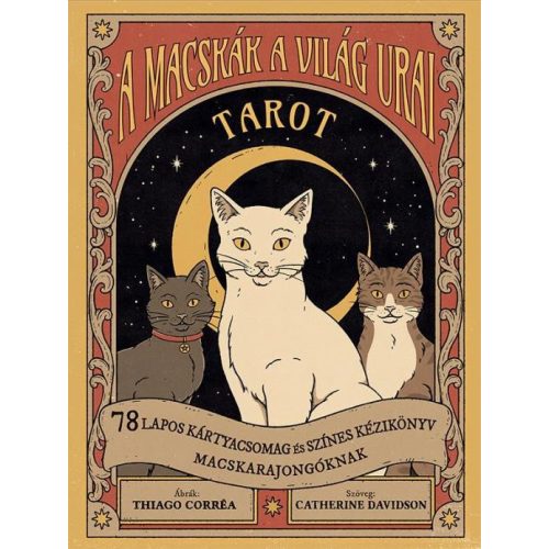 A macskák a világ urai tarot - 78 lapos kártyacsomag és színes kézikönyv macskarajongóknak