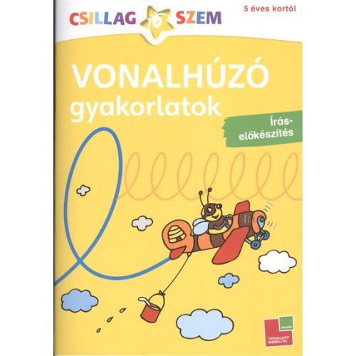 Vonalhúzó gyakorlatok: Írás előkészítés - sárga /Csillagszem