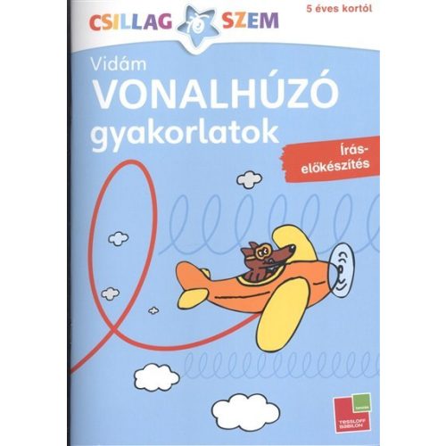 Vonalhúzó gyakorlatok: Írás előkészítés - kék /Csillagszem