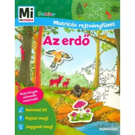 Az erdő - Mi MICSODA Junior matricás rejtvényfüzet