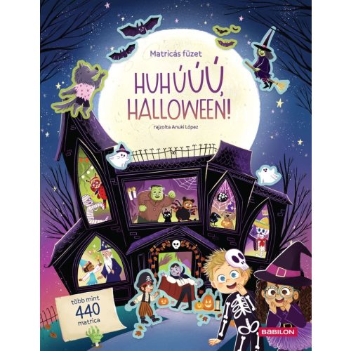 HUHÚÚÚ, HALLOWEEN! - Matricás füzet - Több mint 440 matrica! - Albatros matricás füzet