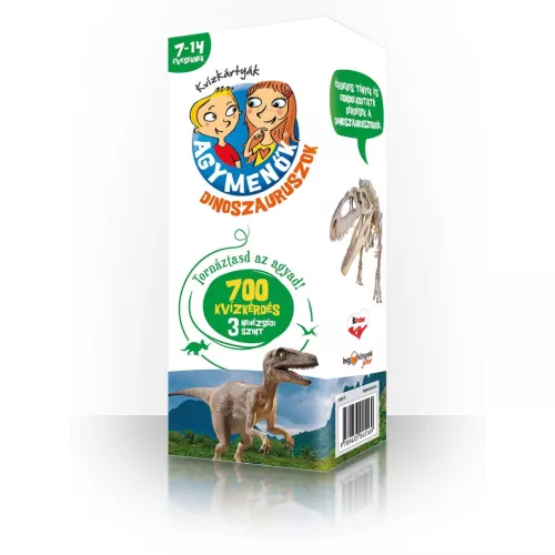 Agymenők - Dinoszauruszok 7-14 éveseknek /700 kvízkérdés 3 nehézségi szint