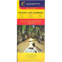   VIETNAM, LAOSZ, KAMBODZSA TÉRKÉP (1:2 000 000) /WORLD TRAVEL MAP