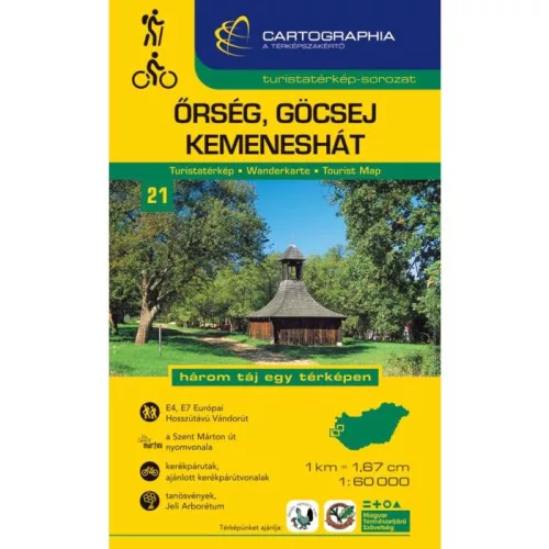 *Őrség, Göcsej, Kemeneshát - Turistatérkép-sorozat 21.