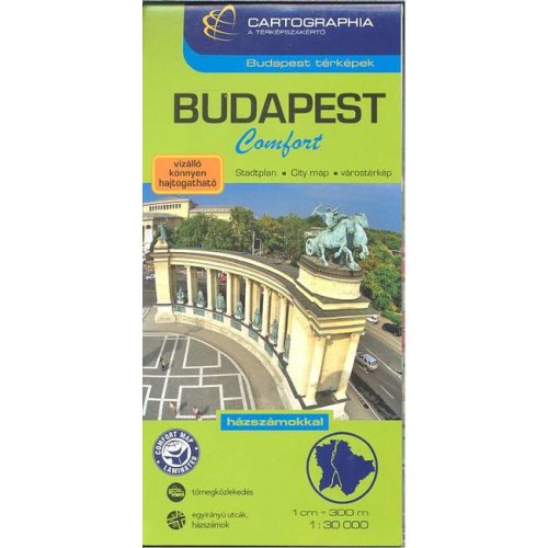 Budapest comfort térkép (1:30 000) /Budapest térképek