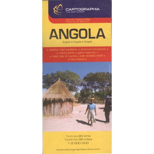 ANGOLA TÉRKÉP (1:2 000 000) /WORLD TRAVEL MAP