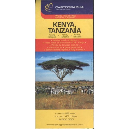 KENYA, TANZÁNIA TÉRKÉP (1:2 500 000) /WORLD TRAVEL MAP