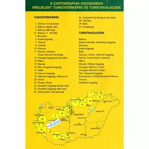 Bakony (déli rész) turistatérkép (1:40 000) /Turistatérkép-sorozat