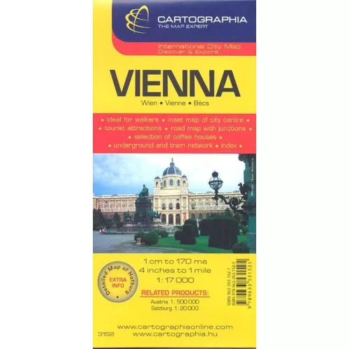 Bécs /Vienna térkép 1:17000 €