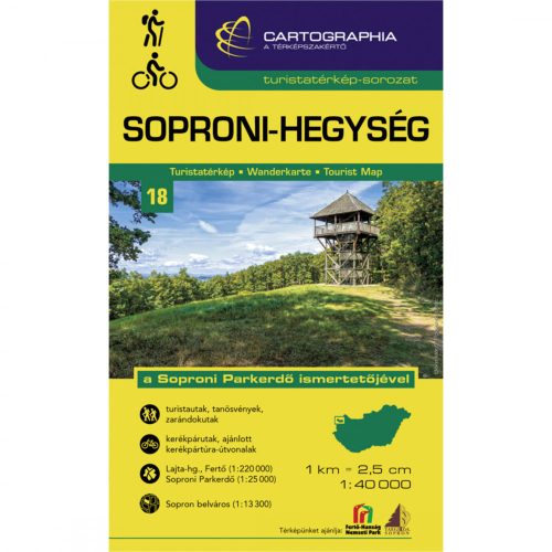 Soproni-hegység - Turistatérkép-sorozat 18. (új kiadás, 2021)