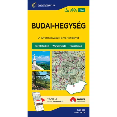 Budai-hegység turistatérkép - A Gyermekvasút ismertetőjével - Turistatérkép-sorozat 6.