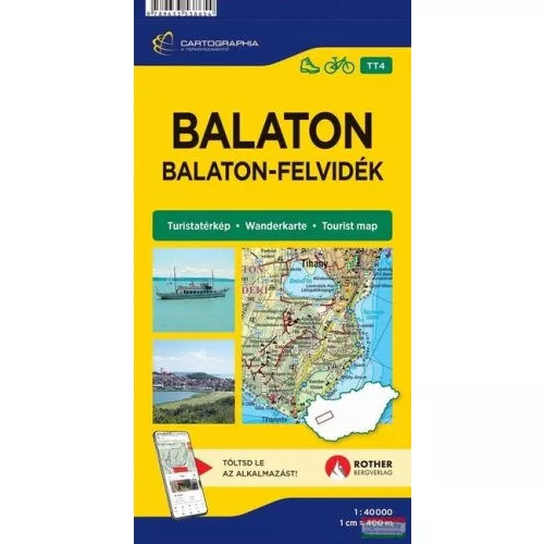 Balaton - Balaton-felvidék - Turistatérkép-sorozat 4. (új kiadás)