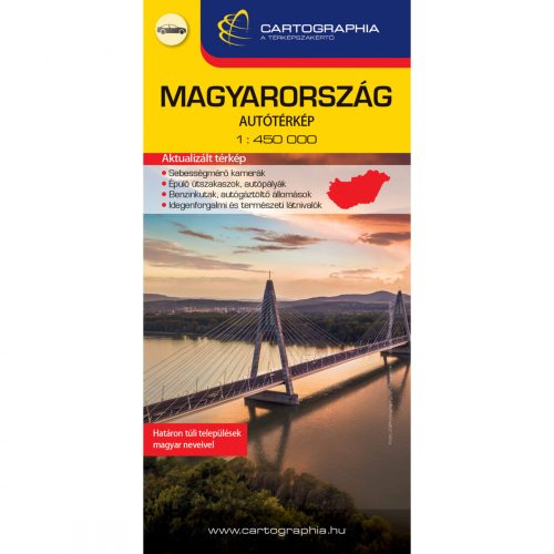 Magyarország extra autótérkép (1:450 000) - 2022. (új kiadás)