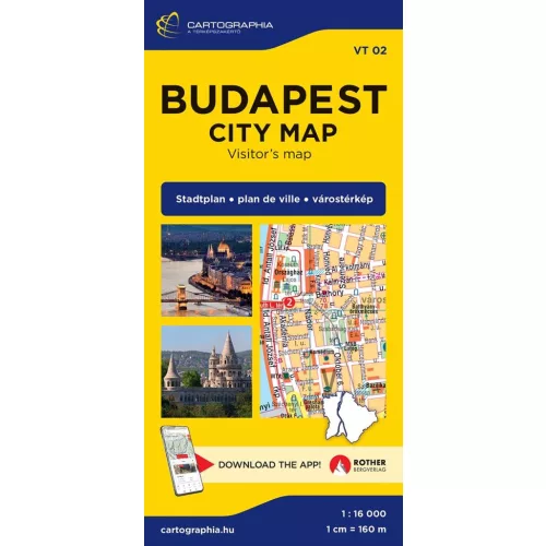 Budapest City Map - 1:16000 várostérkép