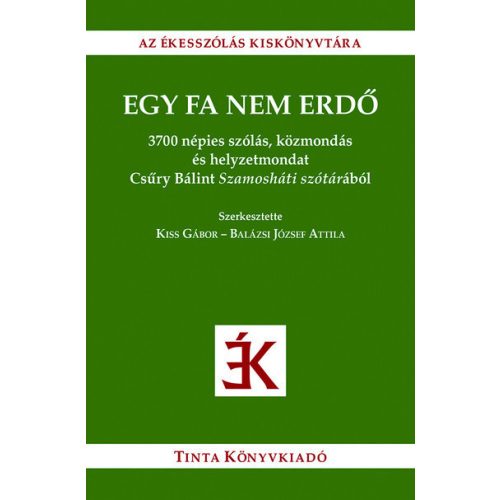 Egy fa nem erdő - 3700 népies szólás, közmondás és helyzetmondat Csűry Bálint Szamosháti szótárából