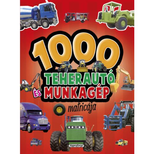 1000 teherautó és munkagép matricája (piros)