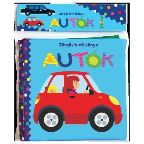 Zörgős textilkönyv - Autók