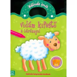 Vidám kifestő a báránnyal - Matricás óvoda