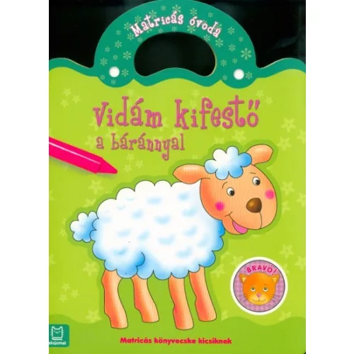 Vidám kifestő a báránnyal - Matricás óvoda