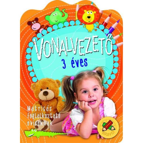 Vonalvezető 3 éves - Matricás foglalkoztató ovisoknak