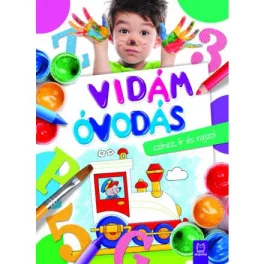 Vidám óvodás színez, ír és rajzol