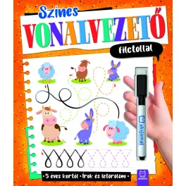 Színes vonalvezető filctollal - Írok és letörlöm 5+
