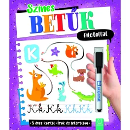 Színes betűk filctollal - Írok és letörlöm 5+