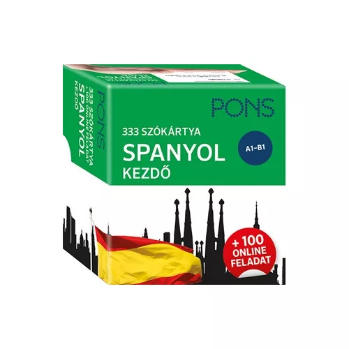 PONS 333 szókártya SPANYOL kezdő - + 100 online feladat