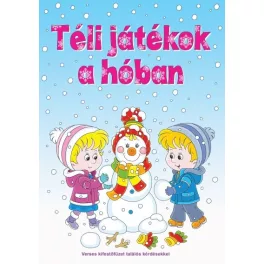   Téli játékok a hóban - Verses kifestőfüzet találós kérdésekkel §K