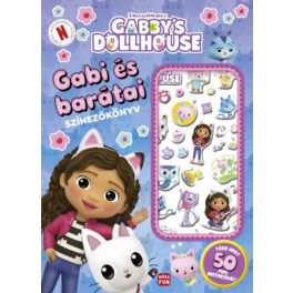   Gabby's Dollhouse - Gabi és barátai színezőkönyv pufi matricákkal